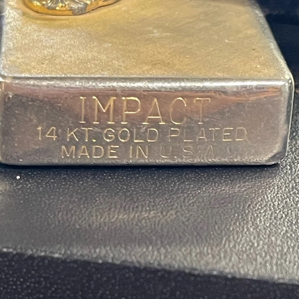 Vintage Impact 14K Gold Plated Measuring Tape